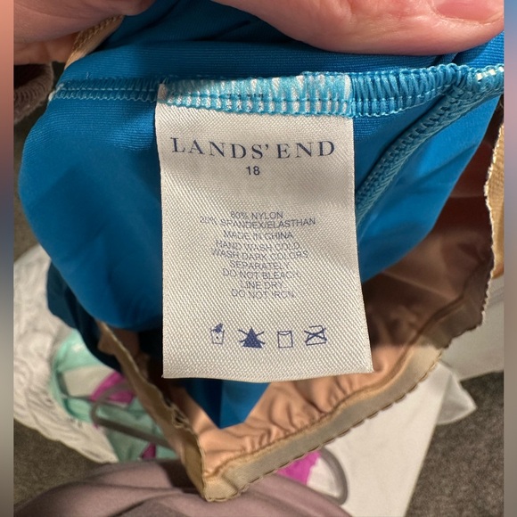 Lands End Light Blue Tankini Top - Picture 4 of 5